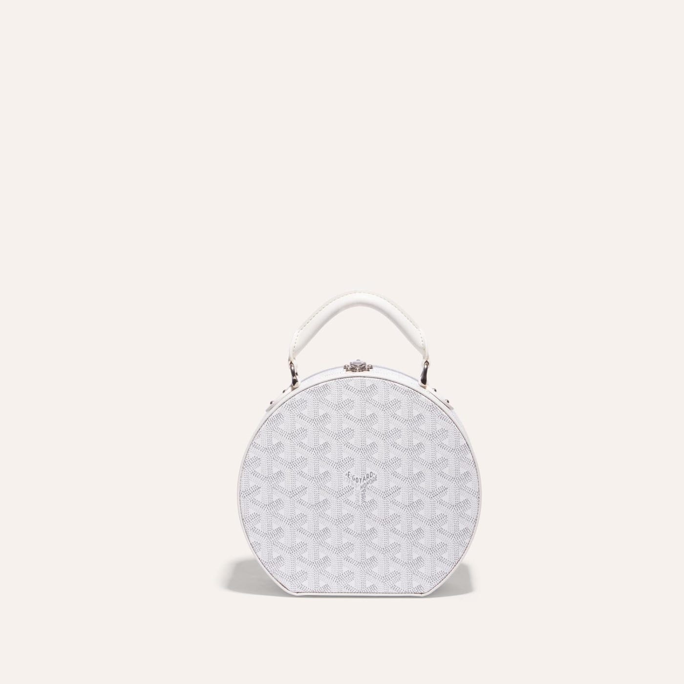 Goyard The Alto Hatbox Trunk Bag White - Image 2